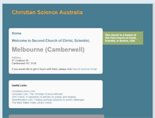 Tablet Screenshot of camberwell.christianscienceaustralia.org.au